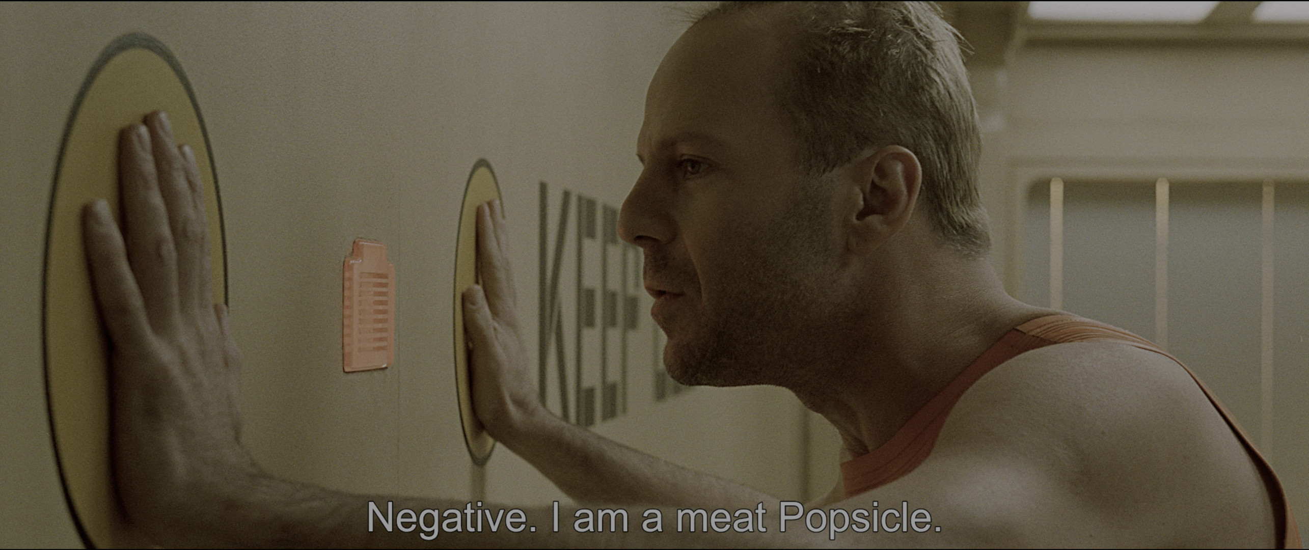 Negative.  I am a meat popsicle.