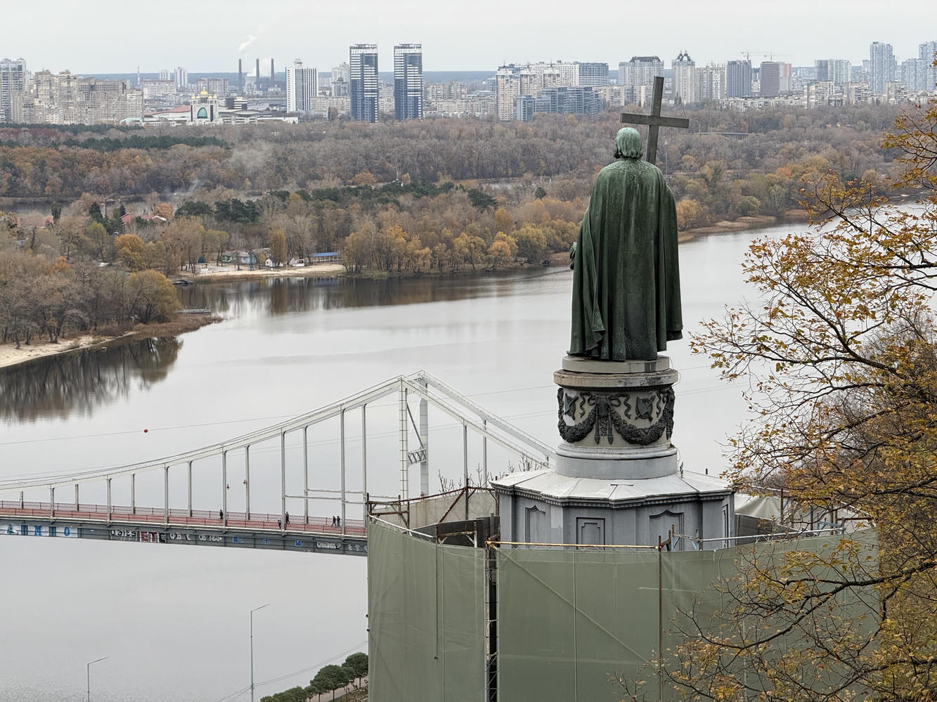 Prince Volodymyr statue in central Kyiv