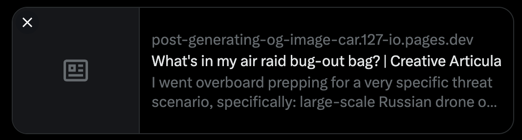 𝕏 preview without OpenGraph image